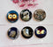 Handmade Round Photo Glass Cabochon animal owl a367