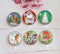 Handmade Round Photo Glass Cabochon Animal deer a376