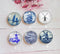 Handmade Round Photo Glass Cabochon A379