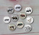 Handmade Round Photo Glass Cabochon animal A421