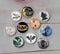 Handmade Round Photo Glass Cabochon animal bat A440