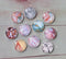 Handmade Round Photo Glass Cabochon Texture A449