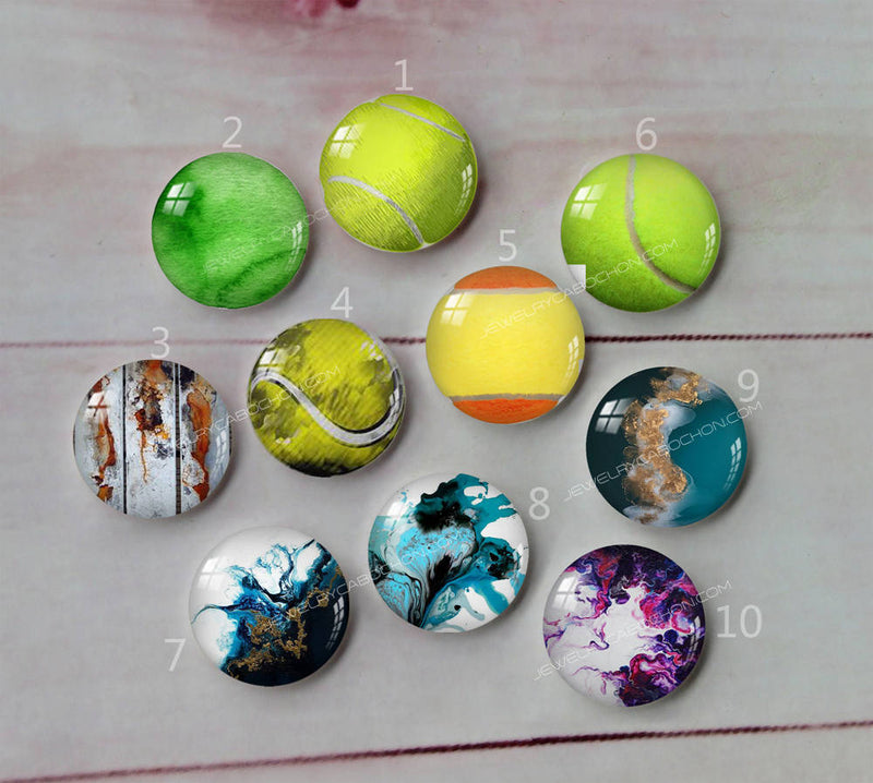 Handmade Round Photo Glass Cabochon A507