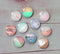 Handmade Round Photo Glass Cabochon geometric A511