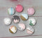 Handmade Round Photo Glass Cabochon geometric A517