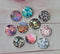 Handmade Round Photo Glass Cabochon A526