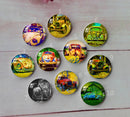 Handmade Round Photo Glass Cabochon car A541