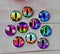 Handmade Round Photo Glass Cabochon Eye hole A557