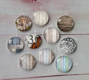 Handmade Round Photo Glass Cabochon Tree pattern A566