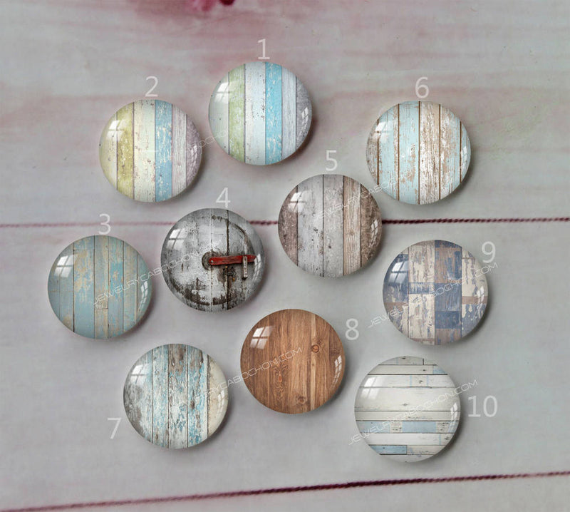 Handmade Round Photo Glass Cabochon Tree pattern A567