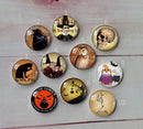 Handmade Round Photo Glass Cabochon A575