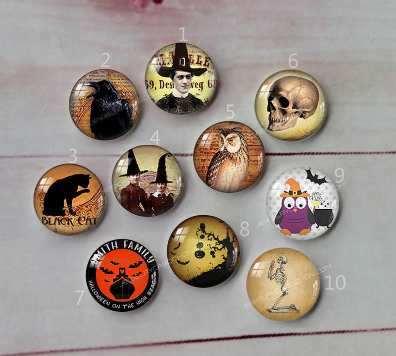 Handmade Round Photo Glass Cabochon A575
