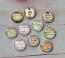 Handmade Round Photo Glass Cabochon A578