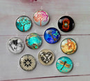 Handmade Round Photo Glass Cabochon A581