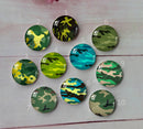 Handmade Round Photo Glass Cabochon A597