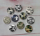 Handmade Round Photo Glass Cabochon A602