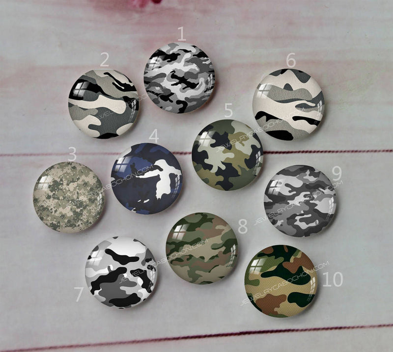 Handmade Round Photo Glass Cabochon A602
