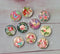 Handmade Round Photo Glass Cabochon Plant flower A611