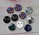 Handmade Round Photo Glass Cabochon animal Cat A617
