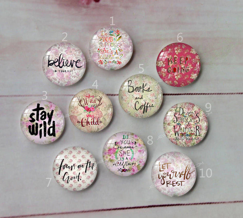 Handmade Round Photo Glass Cabochon A618