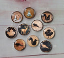 Handmade Round Photo Glass Cabochon A633