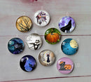 Handmade Round Photo Glass Cabochon A654