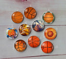 Handmade Round Photo Glass Cabochon basketball A665