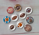 Handmade Round Photo Glass Cabochon football A667