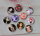 Handmade Round Photo Glass Cabochon A670