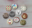 Handmade Round Photo Glass Cabochon A671