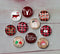 Handmade Round Photo Glass Cabochon geometric deer A677
