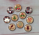 Handmade Round Photo Glass Cabochon deer A678