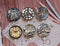 Handmade Round Photo Glass Cabochon mechanical gear 895