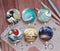 Handmade Round Photo Glass Cabochon Ocean waves 900
