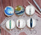 Handmade Round Photo Glass Cabochon Ocean waves 904