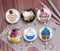 Handmade Round Photo Glass Cabochon cake 911