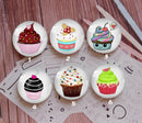 Handmade Round Photo Glass Cabochon cake 917
