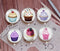 Handmade Round Photo Glass Cabochon cake 921