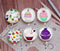 Handmade Round Photo Glass Cabochon cake 922