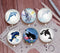 Handmade Round Photo Glass Cabochon Animal dolphin 924