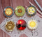 Handmade Round Photo Glass Cabochon sunshine 932