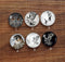 Handmade Round Photo Glass Cabochon Animal bird 959