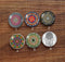 Handmade Round Photo Glass Cabochon Pattern 984
