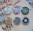 Handmade Round Photo Glass Cabochon Pattern 986