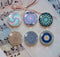 Handmade Round Photo Glass Cabochon Pattern 986