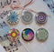 Handmade Round Photo Glass Cabochon Pattern 991