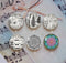 Handmade Round Photo Glass Cabochon Pattern 1012