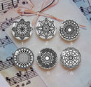 Handmade Round Photo Glass Cabochon Pattern 1018