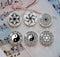 Handmade Round Photo Glass Cabochon Pattern 1028