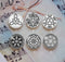 Handmade Round Photo Glass Cabochon Pattern 1030